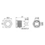 14.215.01 Выключатель FLAT из нержавеющей стали ON-OFF 12 V с белой  подсветкой (Osculati) TH_14.215.0x-dis (1)