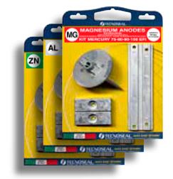 KIT75/115EFIAL Комплект алюминиевых анодов для MERCURY EFI 75-115 л.с. (TECNOSEAL) 115EFIAL
