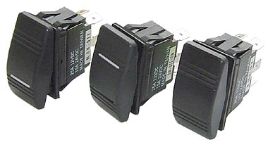 10014738 Выключатель 2-х позиционный MARINA R, OFF-(ON) без фиксации с подсветкой, 12V/25A/IP56, 3 moreman_10014738_1