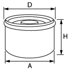 17.504.07 Фильтр масляный для YAMAHA F9.9-70 OEM: 5GH-13440-20, 5GH-13440-61 (Osculati) imtelex_17.504.07_6