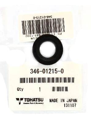 346-01215-0 Сальник коленвала вала (верхний) для TOHATSU/MERCURY 25-30, 16x28x6   OEM: 346012150/26- 346012150M