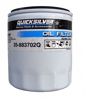 883702Q Фильтр масляный для MERCRUISER 4.3L   OEM: 41815, 802884Q, 841750 (Quicksilver) 883702Q