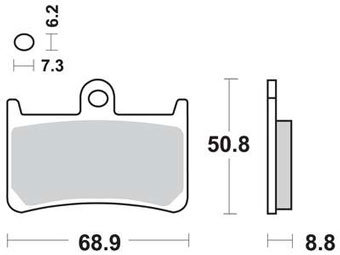 MCB611 Колодки тормозные TRW Organic Allround (передние) для мотоциклов YAMAHA (Германия) MCB611