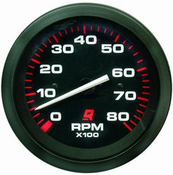 895283Q06 Тахометр MERCURY Admiral 0-8000 об/мин, черный циферблат/ободок, Ø85мм   OEM: 79-832722A1/ НоменклатураПрисоединенныеФайлы