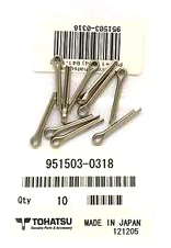 951503-0318 Шплинт для TOHATSU/MERCURY, 3х18   OEM: ABPIN, 18-815026 (оригинал) 951503-0318