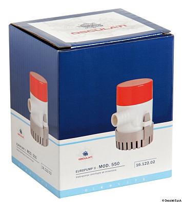 16.122.02 Помпа трюмная EUROPUMP II 550GPH, 32 л/мин, 12V/4A, Øпатрубка - 19мм (Osculati) 16.122.02_1
