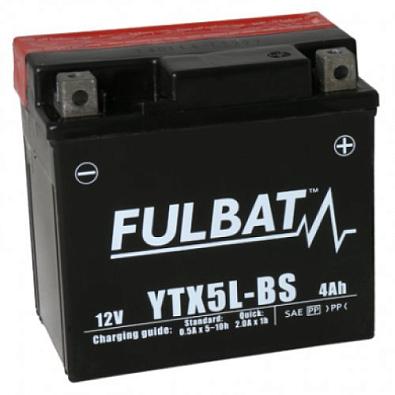 FTX5L-BS Аккумулятор FULBAT для квадроциклов/мотоциклов, 12V/4 Ah/70A   OEM: YTX5L-BS YTX5L-BS