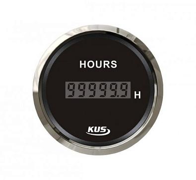 KY39000 Счетчик моточасов цифровой 0-99999 ч, черный циферблат/нержавеющий ободок, Ø52мм schetchik-motochasov-cifrovoy-0-99999-9-ch-chernyy-ciferblat-nerzhaveyuschiy-obodok-d-53-mm_626847