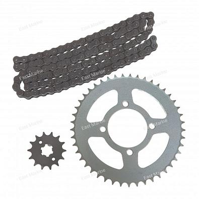 5VL-W001A-00 Цепь и звёздочки (комплект) для YBR-125 (оригинал) 232875.0x600