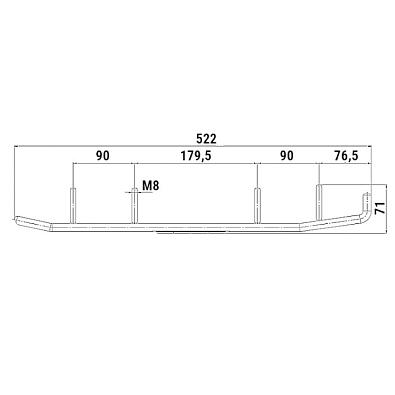 100319T Коньки лыж снегохода Yamaha OEM: 8EN-F3731-01, 8EN-23731-00, A-04-0-4-642, 88-1840 100319T_5