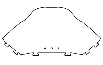 50-44-433PC 50-44-433P Стекло ветровое для снегохоходов SKI-DOO Skandic 500F/600, 600x2мм   OEM: M51 50-44-433
