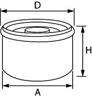 17.504.07 Фильтр масляный для YAMAHA F9.9-70 OEM: 5GH-13440-20, 5GH-13440-61 (Osculati) imtelex_17.504.07_5