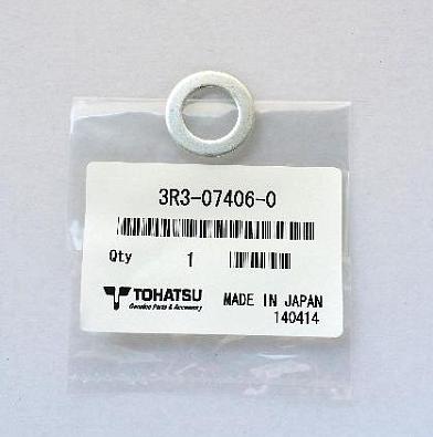 3R3-07406-0 Прокладка сливной пробки картера (алюминий) для TOHATSU, 14.5x24x1  OEM: 3R3074060 89514 3R3074060M