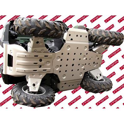 ST-1551 Защита порогов для квадроциклов YAMAHA Grizzly 550/700, анодированный алюминий   OEM: 40.155 1551-1