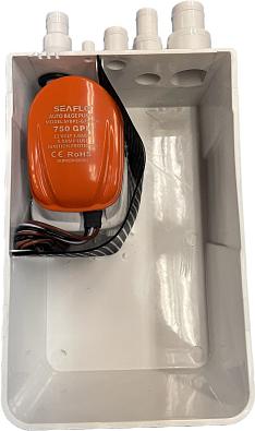 SFBP1G75007 Бак откачки воды из душа 750 GPH, 12 В, SeaFlo OEM: 10264014 SFBP1-G700