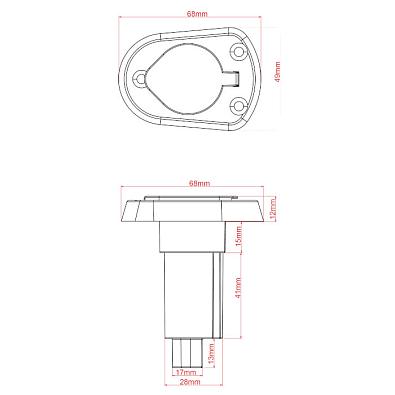 B011500-S Основание для вставных огней пластик (Anheart Marine) 20f0ef7af95f11ed8d8640b0765b12ab_b0157a66820511ee95fc40b0765b12ab-700x700