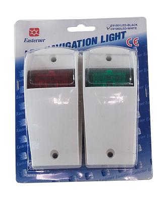C91002 Огни ходовые (красный/зеленый), 60х135мм, 12V/5Вт, белый корпус (10811 ) (Easterner, ) C91002_2