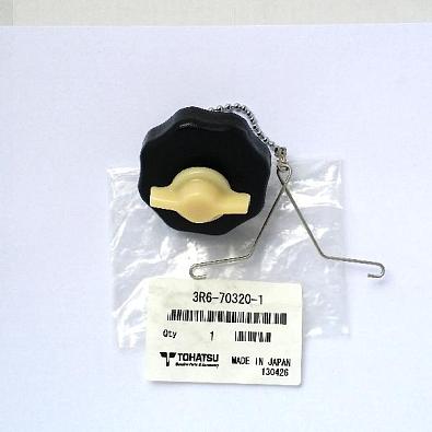 3R6-70320-0 Крышка топливного бака для TOHATSU F2.5B/F3.5B   OEM: 3R6703200 (оригинал) 3R6-70320-0!