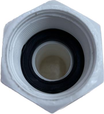 3902-1 Штуцер прямой под шланг Ø1-1/8"(28,6мм), резьба 1-3/8" - 12 UNF, пластик   OEM: 3902-3 (Attwo 3902-1_2