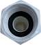 3902-1 Штуцер прямой под шланг Ø1-1/8"(28,6мм), резьба 1-3/8" - 12 UNF, пластик   OEM: 3902-3 (Attwo 3902-1_2 миниатюра