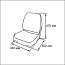 75103G Сиденье мягкое складное ECONOMY Low Back Sea, серое 75103G_1 миниатюра
