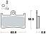 MCB611 Колодки тормозные TRW Organic Allround (передние) для мотоциклов YAMAHA (Германия) MCB611 миниатюра