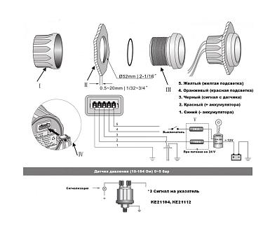 PGA0005WSMR Указатель давления масла 0-5 бар, белый циферблат, нержавеющий ободок, д. 52 мм, Marine ukazatel-davleniya-masla-0-5-bar-belyy-ciferblat-nerzhaveyuschiy-obodok-d-53-mm_627630