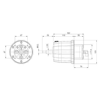 010601T Помпа рулевая гидравлическая GP-28 (OEM: UP28F) (28 см3) 010601T_3