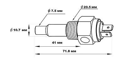 OTSA002MR Датчик температуры масла 50-150 гр., сигнализация 120 гр., резьба 1/2"-14NPT, Marine Rocke datchik-temperatury-masla-50-150-gr-signalizaciya-120-gr-rezba-1-2-14npt_638360