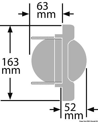 25.088.01 Компас парусный RITCHIE Venturi 3"3/4 черный/синий (Ritchie Navigation) EN_25.086.01_dis