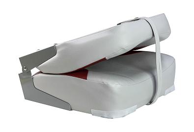 75102GR-MR Сиденье мягкое складное CLASSIC Low Back Seat, серый/красный винил sz_75102GR-MR_2