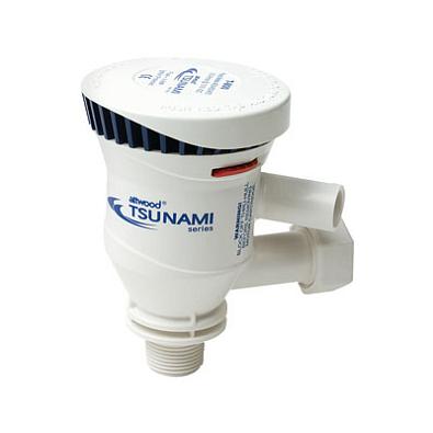 4672-1 Помпа аэраторная TSUNAMI Dual T800 (50 л/мин), 12V, патрубки 2 шт. - Ø19мм+3/4-14 NPSM (Attwo 4672EC-7