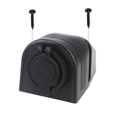 SK-DS2323-SL Разъем USB Skipper 5В 3.1А для крепления на приборную панель, чёрный topsports_SK-DS2323_2