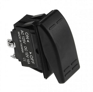 AES111884PAM Переключатель 2-х позиционный (ON)-ON 12V/20А 7Р, с подсветкой, без фиксации 1 положени AES111852