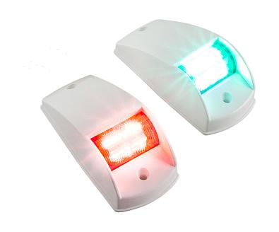 C91002 Огни ходовые (красный/зеленый), 60х135мм, 12V/5Вт, белый корпус (10811 ) (Easterner, ) C91002_1