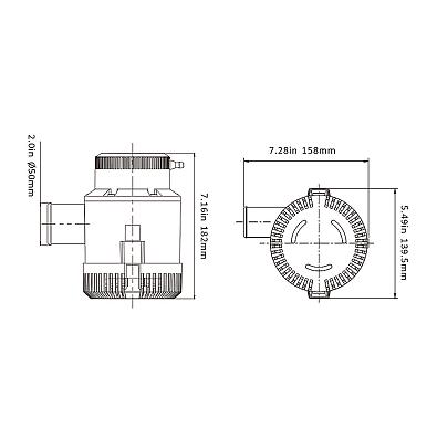 10270445 Помпа трюмная SeaFlo 4700 GPH (296 л/мин), 12 В SeaFlo 10270445_5