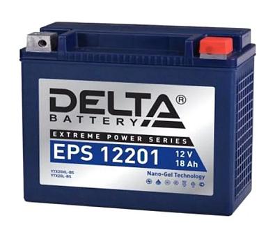 EPS 12201 MF Аккумулятор гелевый DELTA EPS (AGM) Сухозаряженная серия, 12V/20 Ah/310A   OEM: YTX20HL EPS 12201