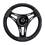 3VRN3521-SL Колесо рулевое Gussi Verona 350 мм 350 мм,черный с хромированными вставками topsports_3VRN3521_2 миниатюра