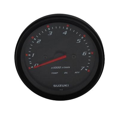 34200-93J00 Тахометр SUZUKI DF25A-250, 7000 об/мин, 4"/Ø85мм, черный (оригинал) 34200-93J00