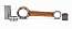 345-00040-0-T Шатунный комплект для TOHATSU 40C/40D/50D   OEM: 345000400  ! Шатун миниатюра