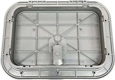 20.291.60 Люк инспекционный FLUSH 380x280мм, серый/RAL 7042 пластик Luran S (Osculati) 20.291.60_1