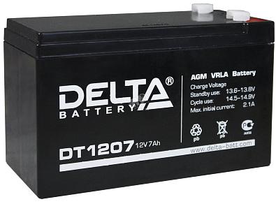 DT 1207 Аккумулятор DELTA DT (AGM) для слаботочных систем, 12V/7 Ah/151x65x95мм dt_1207