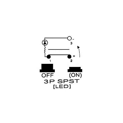 SF54023-R Кнопка запуска двигателя SUNFINE 12-24В, красная подсветка SF54023-R_1