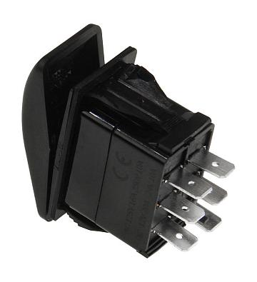 AES111882PAM Переключатель 2-х позиционный (ON)-ON, 12V/20А 6Р, без фиксации 1 положения (AES.Co, ) AES111882PAM1
