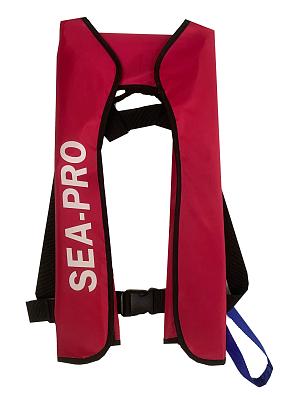 Спасательный жилет автоматический "SEA-PRO" красный, для людей весом до 150 кг НоменклатураПрисоединенныеФайлы