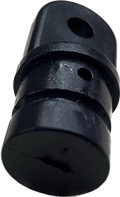 CS0006B Наконечник стойки Ø7/8" (22 мм), внутренний Ø 19мм,  черный пластик CS0006B_1