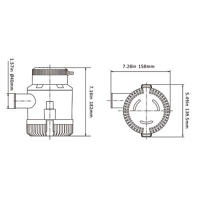 10270443 Помпа трюмная SeaFlo 3700 GPH (230 л/мин), 12 В SeaFlo 10270443_5