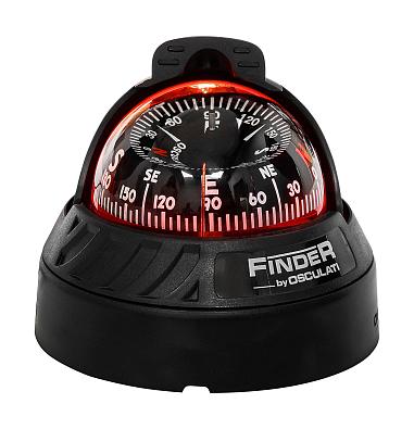 25-172-01 Компас FINDER размер 2" 5/8 (67 мм), накладной, черный 25.172.01 (Osculati) 25-172-01_1