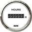 KY39202 Счетчик моточасов цифровой 0-99999.9 ч, белый циферблат/нержавеющий ободок, Ø52мм KY39202 миниатюра