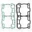 09-710302-SL Комплект прокладок верхний Sledex для Ski-Doo 800R P-TEK 09-710302 topsports_09-710302_4 миниатюра